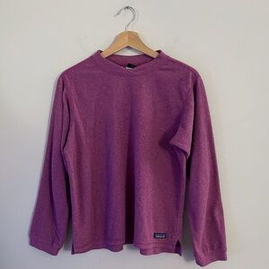 (sold) Patagonia Purple Fleece Pullover Outdoor Casual Hiking Cozy